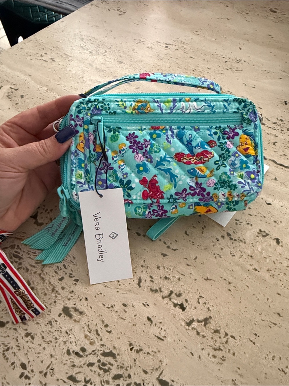 Vera Bradley RFID All in One Crossbody Ariel Floral Ditsy - Picture 2 of 5